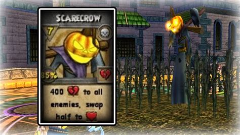 Received From Don&x27;t Fear the Reaper Requirements Required Character Level 48 Spells None Prerequisite for Spells None Can be purchased with Training Points No Training Points are only required if you do not belong to the School of the spell. . Wizard101 scarecrow